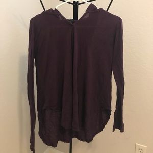 rue 21 junior’s medium lightweight purple hoodie